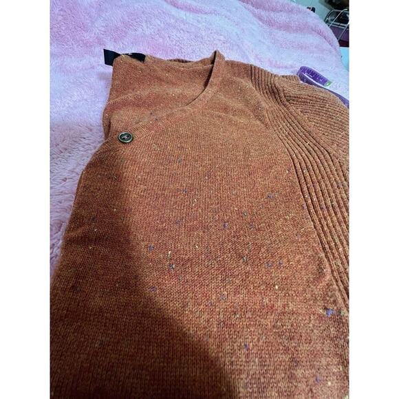 -JACKET CARDIGAN Relativity Long Sleeve Sweater XL Orange - Picture 7 of 9